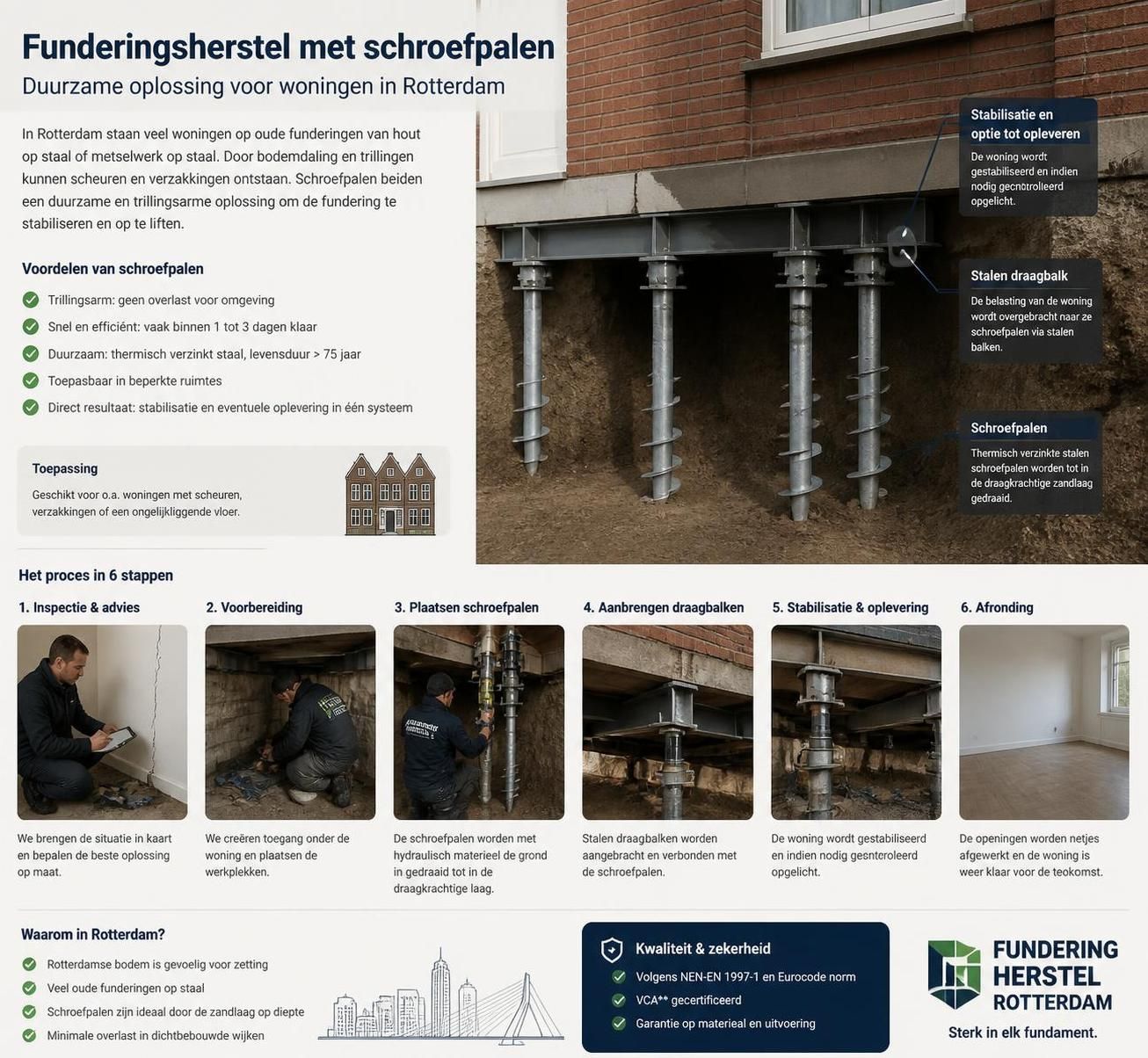 ontdek de oorzaken, gevolgen en oplossingen voor funderingsproblemen in rotterdam. leer hoe u schade aan gebouwen kunt voorkomen en uw woning veilig kunt houden.