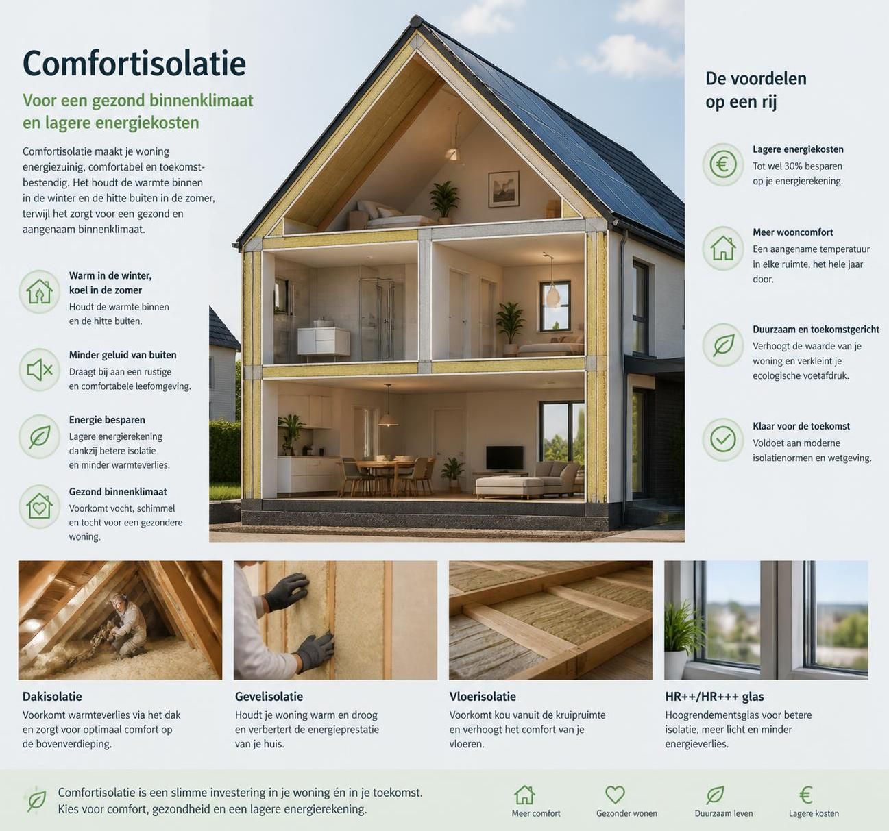 ontdek de voordelen van comfort isolatie en hoe het bijdraagt aan een gezonder en aangenaam binnenklimaat in uw huis.