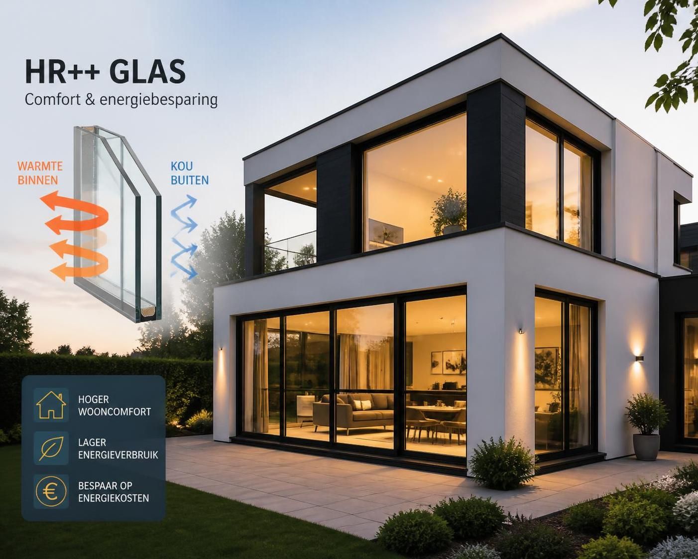ontdek wat de u-waarde van hr-glas betekent en hoe het je energierekening kan verlagen door betere isolatie en minder warmteverlies.
