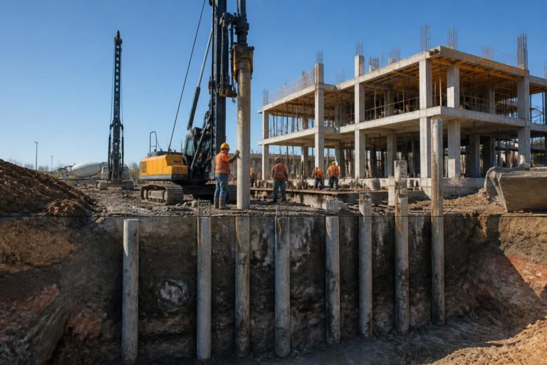 ontdek wat heipalen zijn en waarom ze essentieel zijn in de bouwsector voor de stabiliteit en duurzaamheid van constructies.