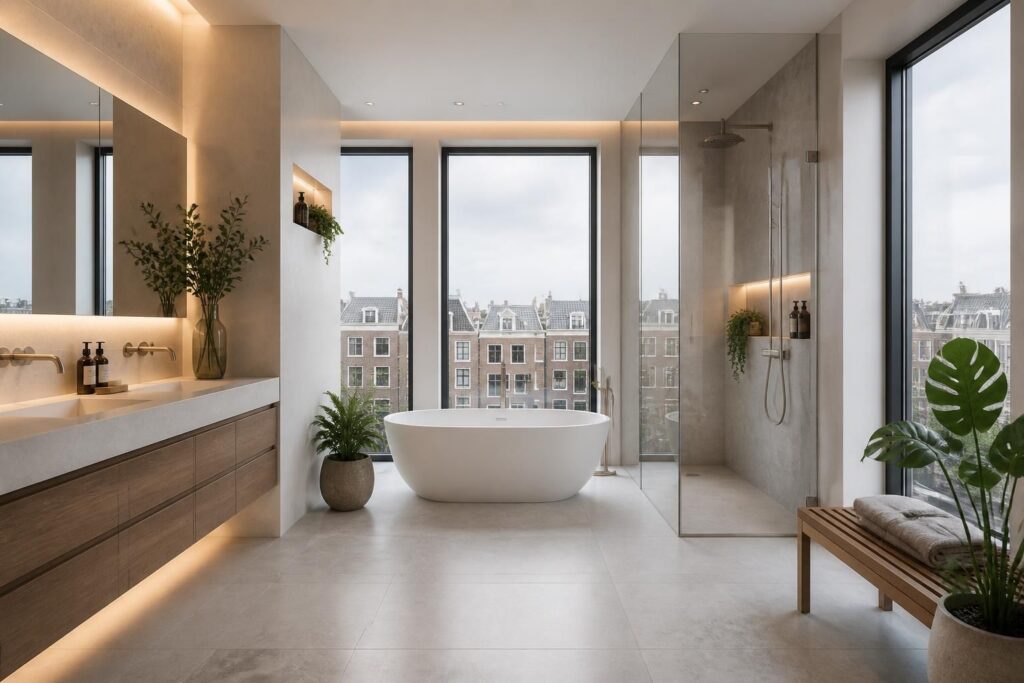 ontdek de nieuwste tips en trends voor badkamer renovatie in amsterdam in 2026. maak van uw badkamer een moderne en stijlvolle ruimte met onze deskundige adviezen.