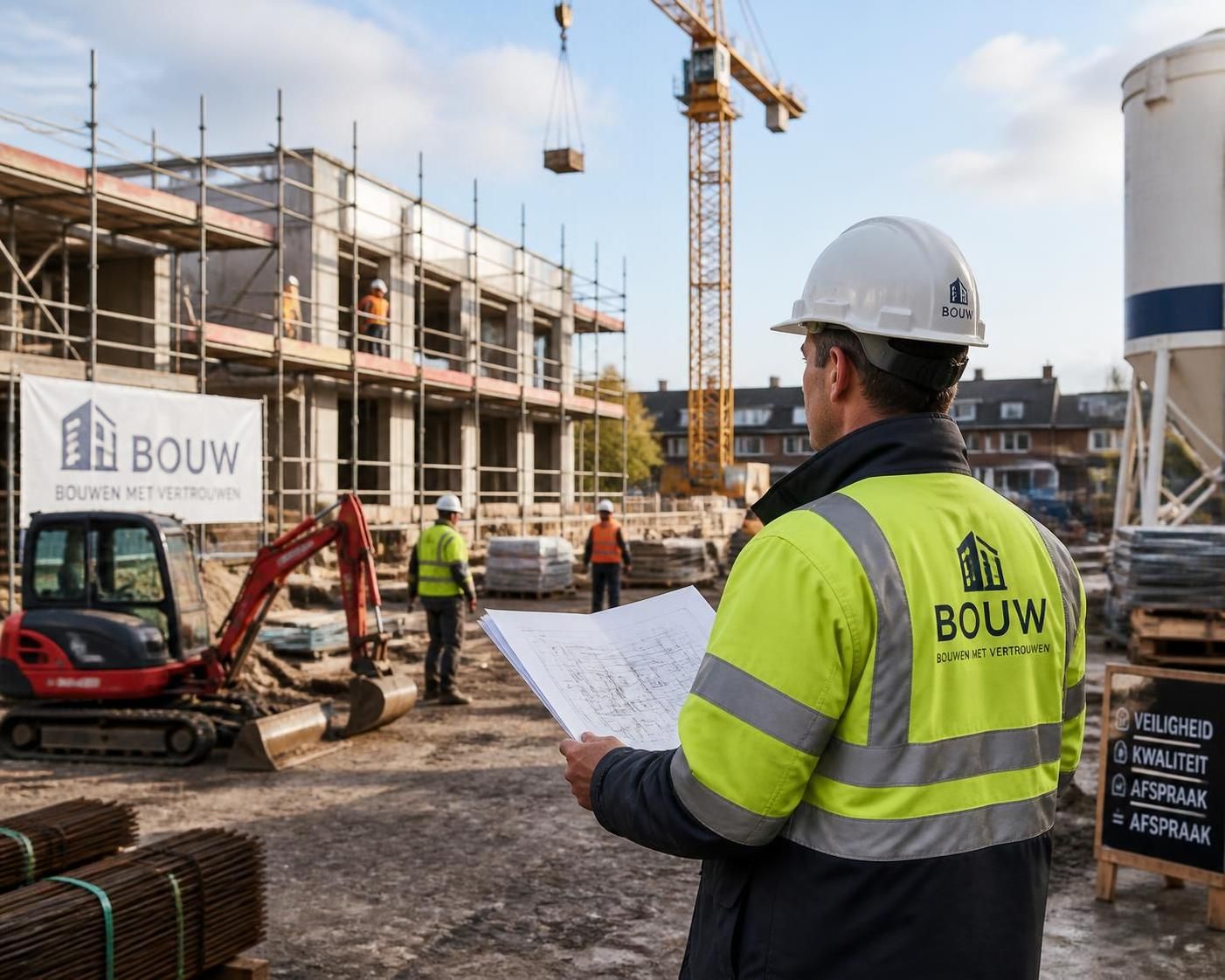 ontdek wat een aannemer precies doet en waarom het belangrijk is om er een in te schakelen voor jouw bouwproject.