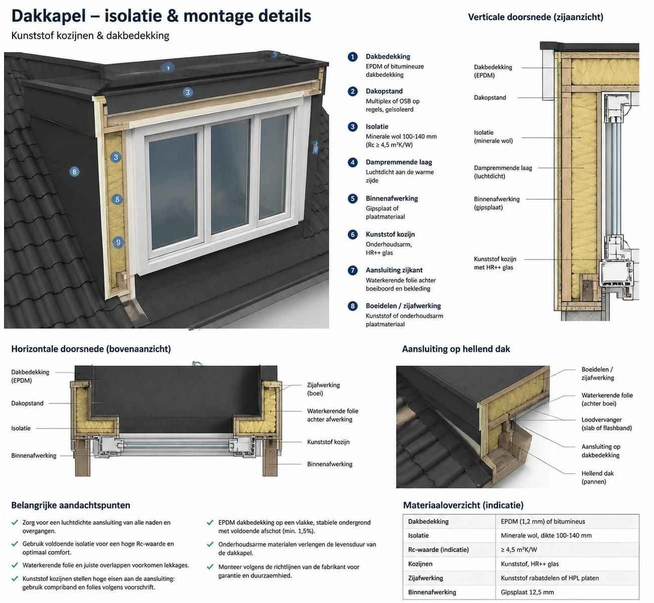 ontdek alles over dakkapellen: belangrijke details, tips en advies voor een perfect resultaat bij uw dakuitbouw.